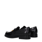 Black Leather Slip-On Loafers