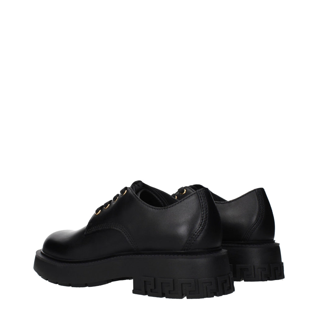 Black Leather Oxfords And Derbies