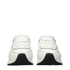 White Leather Athletic Sneakers