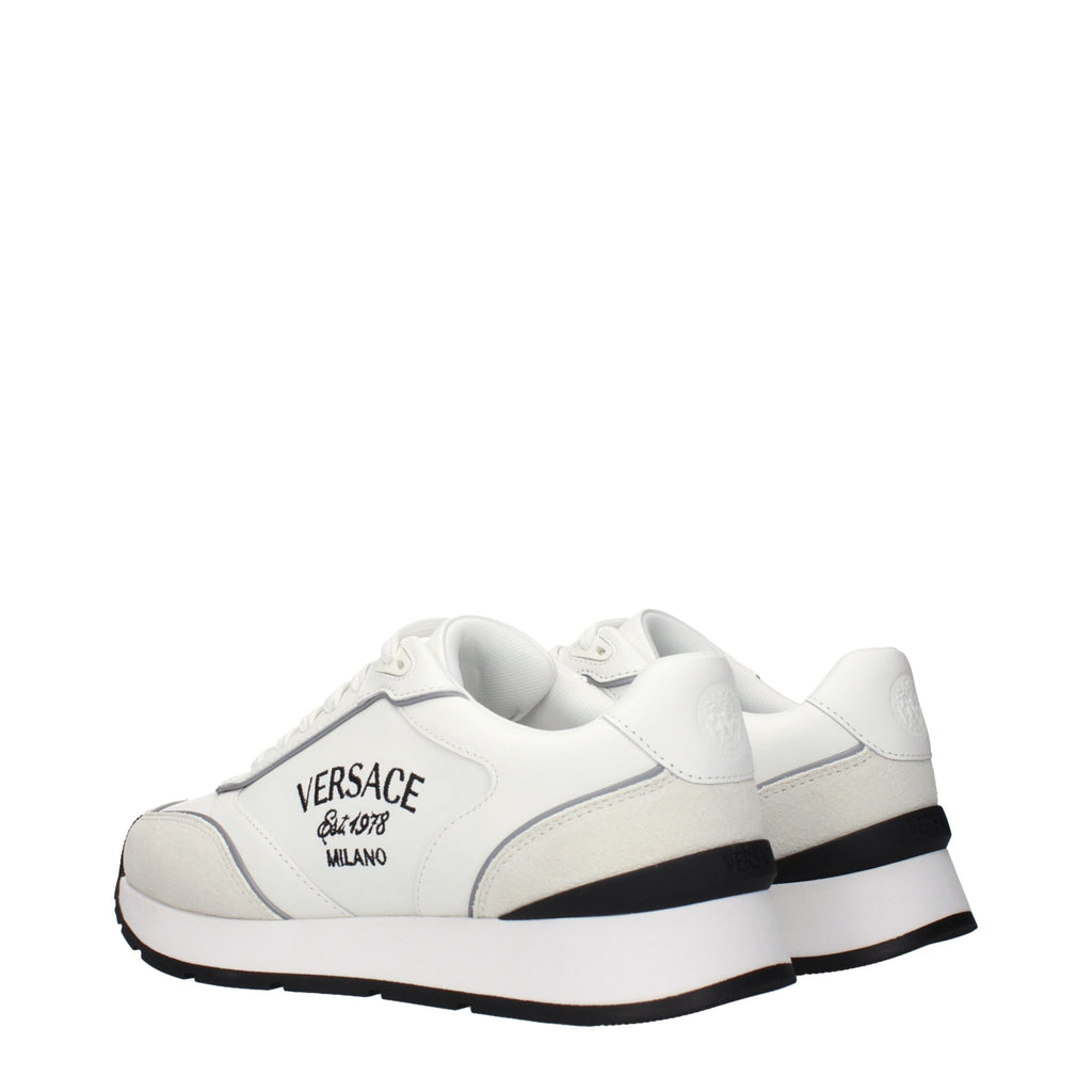 White Leather Athletic Sneakers