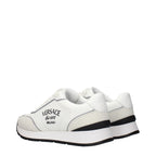 White Leather Athletic Sneakers
