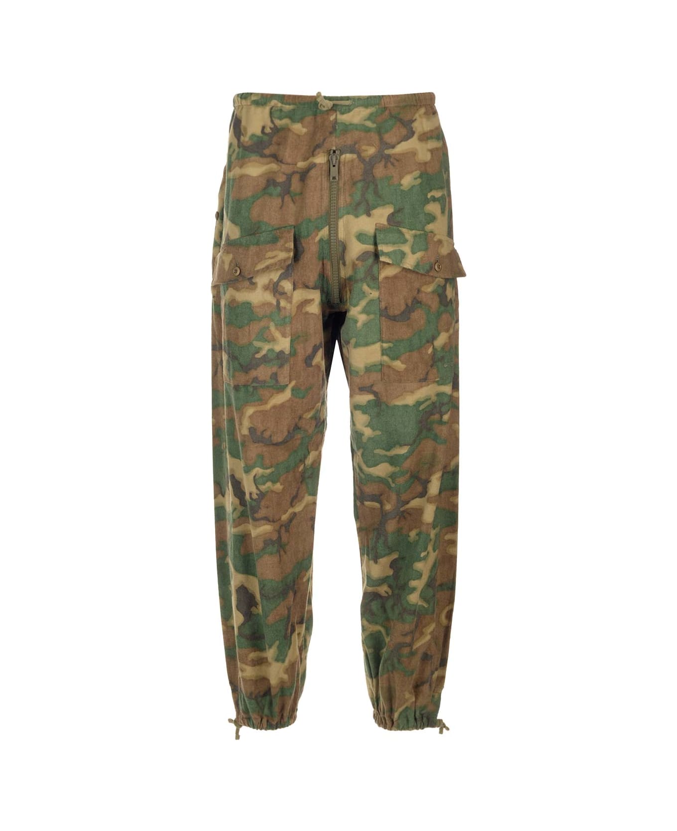 Brown Fibres Cargo Pants