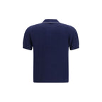 Blue Cotton Polo Shirt