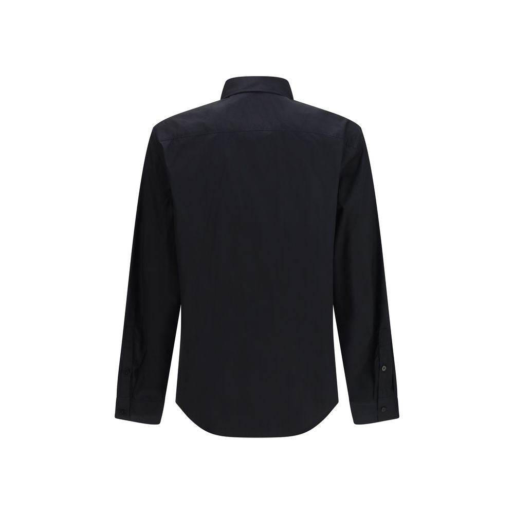 Black Cotton Dress Shirt