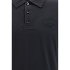 Blue Cotton Polo Shirt