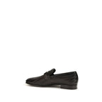 Brown Calf Leather Bos Taurus Slip-On Loafers