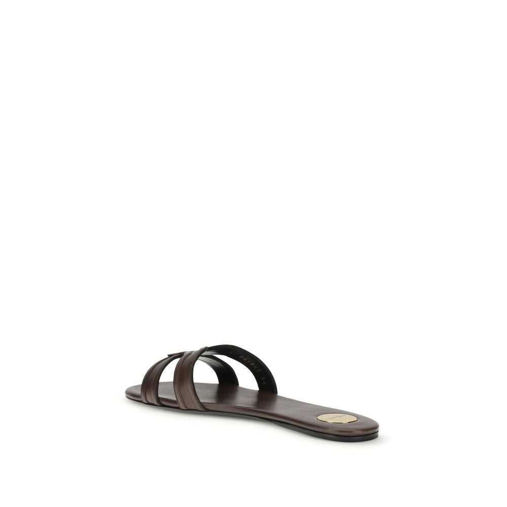 Brown Calf Leather Bos Taurus Sandals