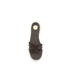 Brown Calf Leather Bos Taurus Sandals