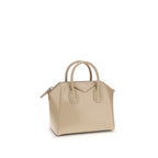 Beige Calf Leather Bos Taurus Handbag