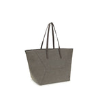 Brown Cotton Shoulder Bag