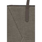 Brown Cotton Shoulder Bag