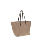Beige Cotton Shoulder Bag