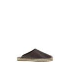 Brown Calf Leather Bos Taurus Espadrilles