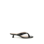 Black Calf Leather Bos Taurus Strap-On Sandals