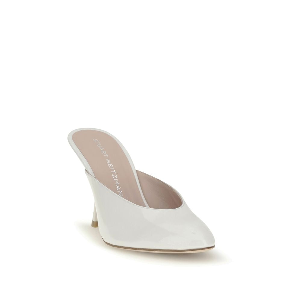 White Calf Leather Bos Taurus Mules