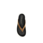 Multicolor Calf Leather Bos Taurus Flip-Flop Sandals