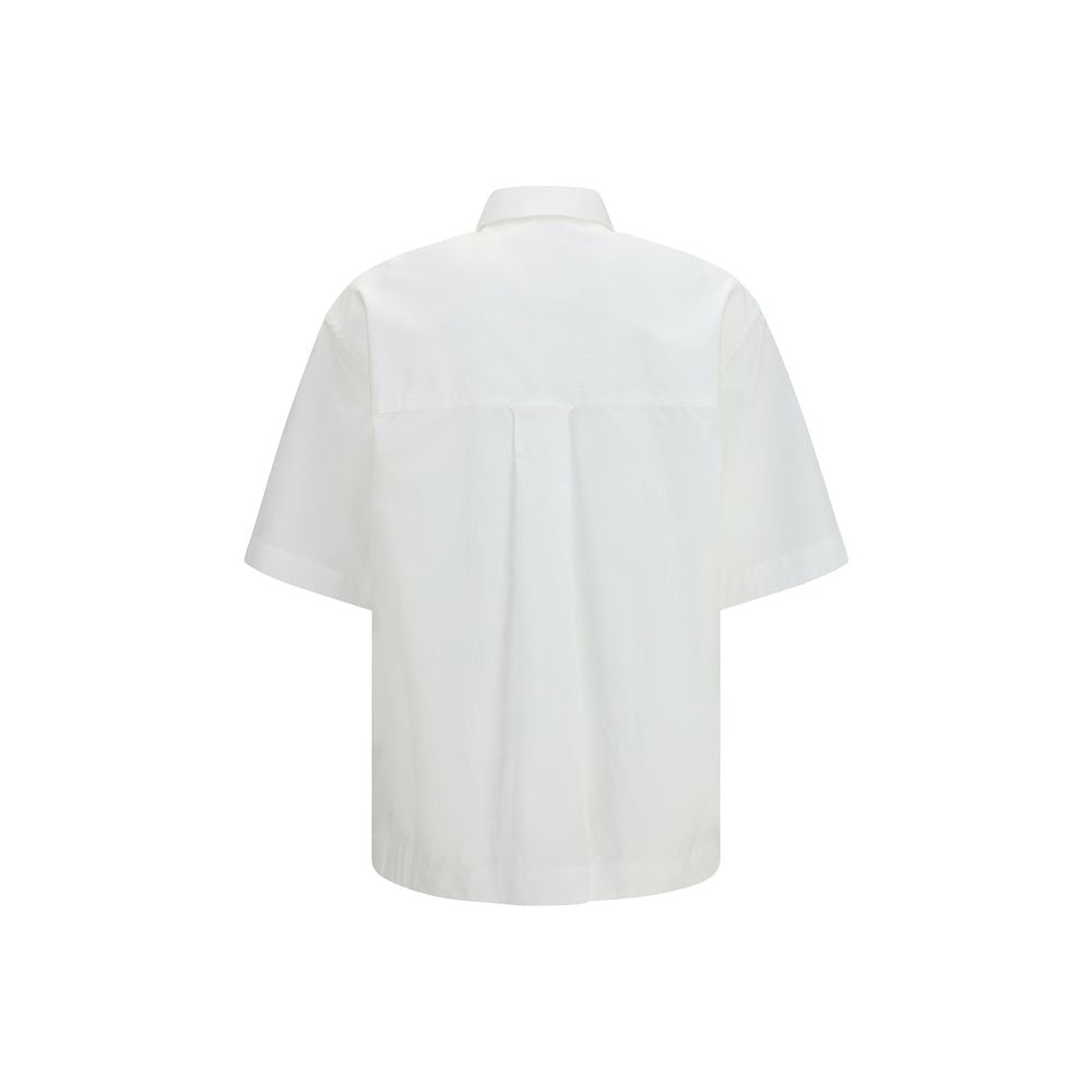 White Cotton Shortsleeve Shirt