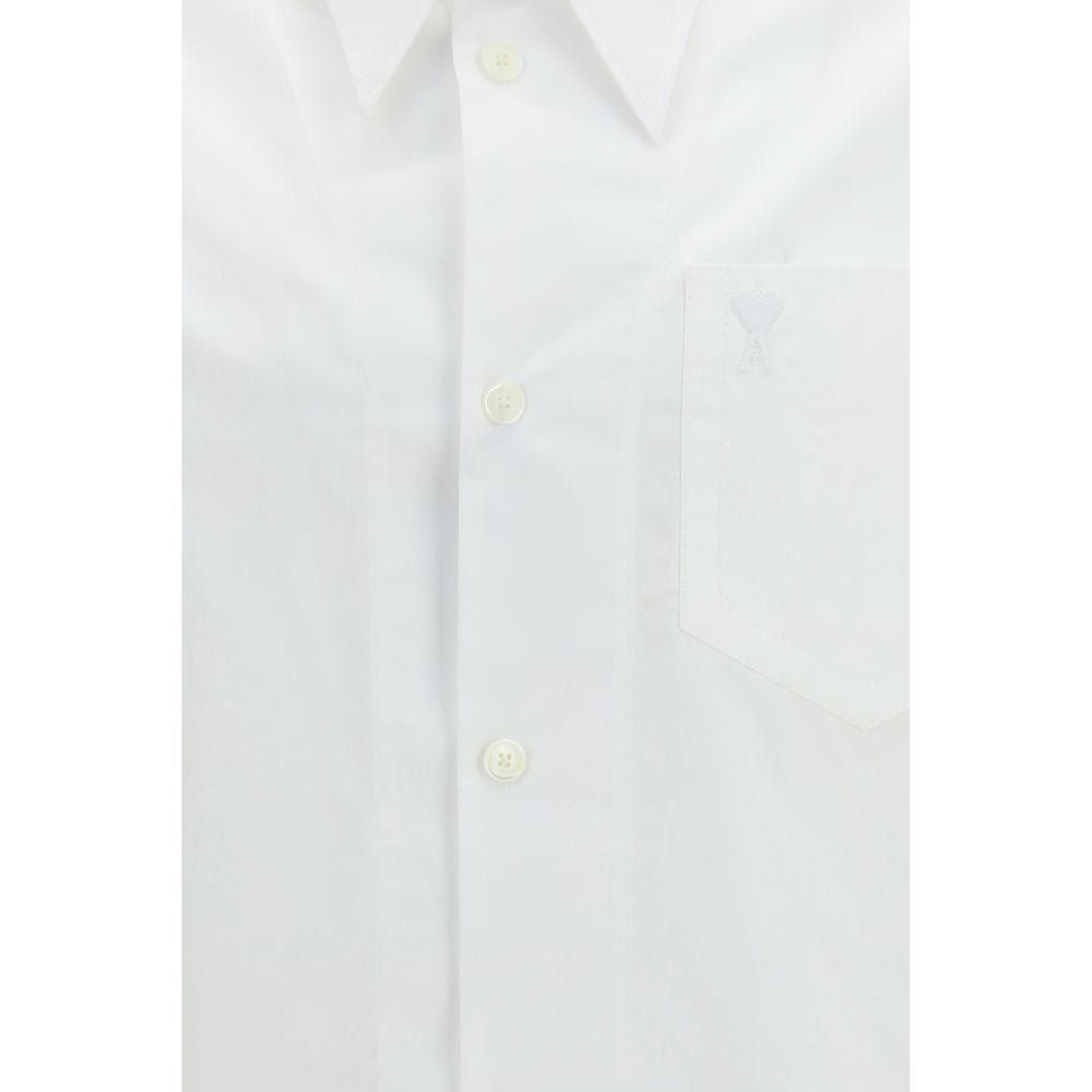 White Cotton Shortsleeve Shirt