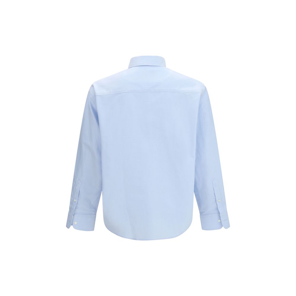 Blue Cotton Dress Shirt