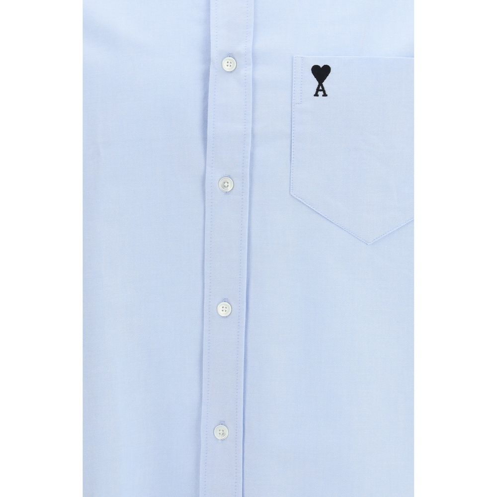 Blue Cotton Dress Shirt