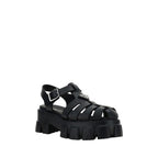 Black Acetate Platform Sandals