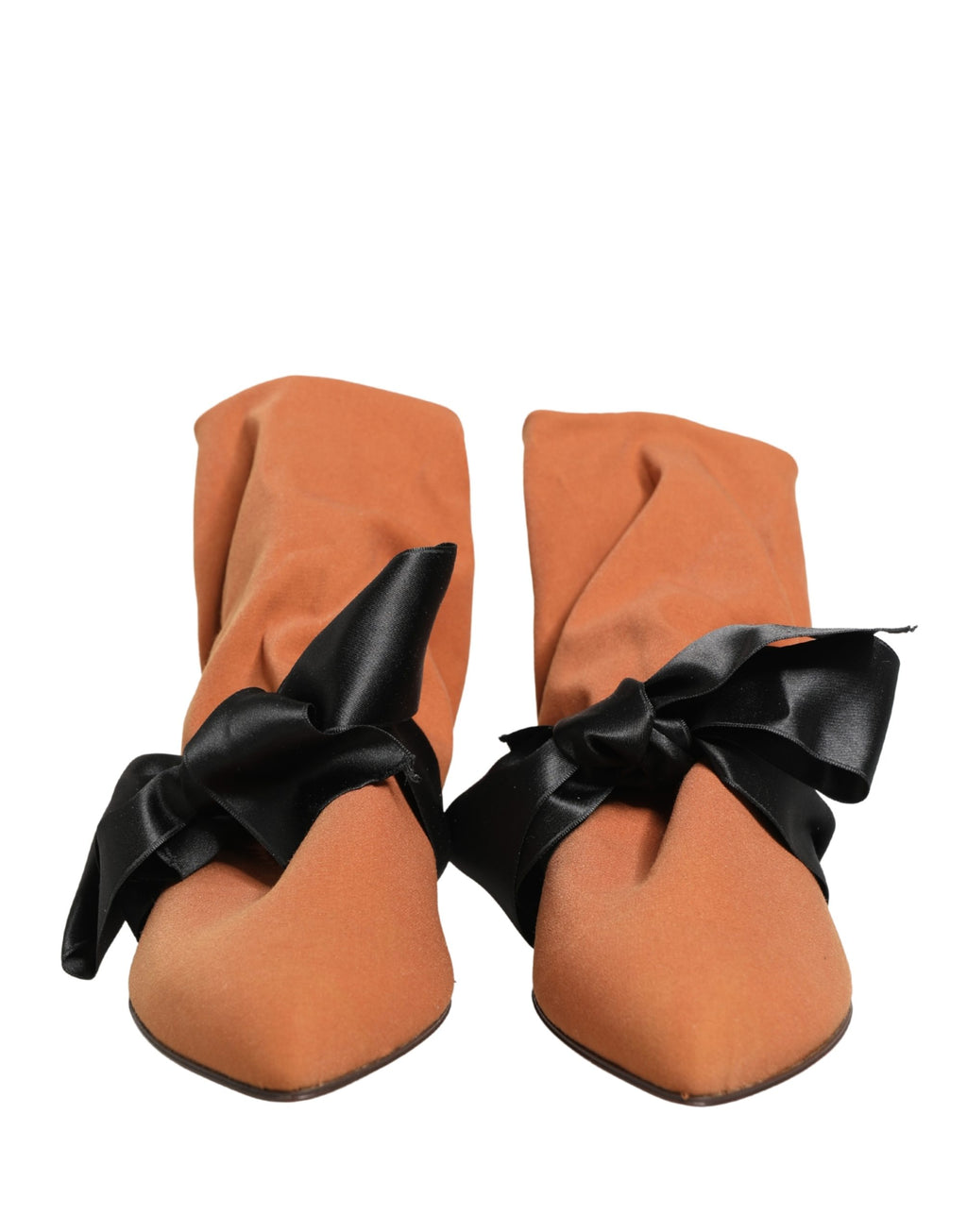 Brown Black Suede Boots Shoes