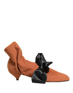 Brown Black Suede Boots Shoes