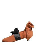 Brown Black Suede Boots Shoes