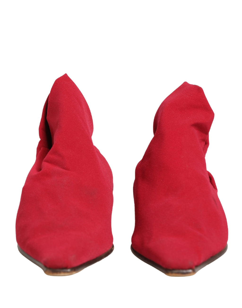 Red Suede Ankle Boots Shoes