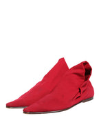 Red Suede Ankle Boots Shoes