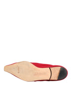 Red Suede Ankle Boots Shoes