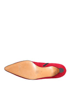 Red Suede Ankle Boots Shoes