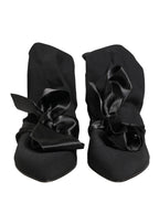 Black Suede Ankle Boots Shoes