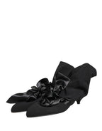 Black Suede Ankle Boots Shoes