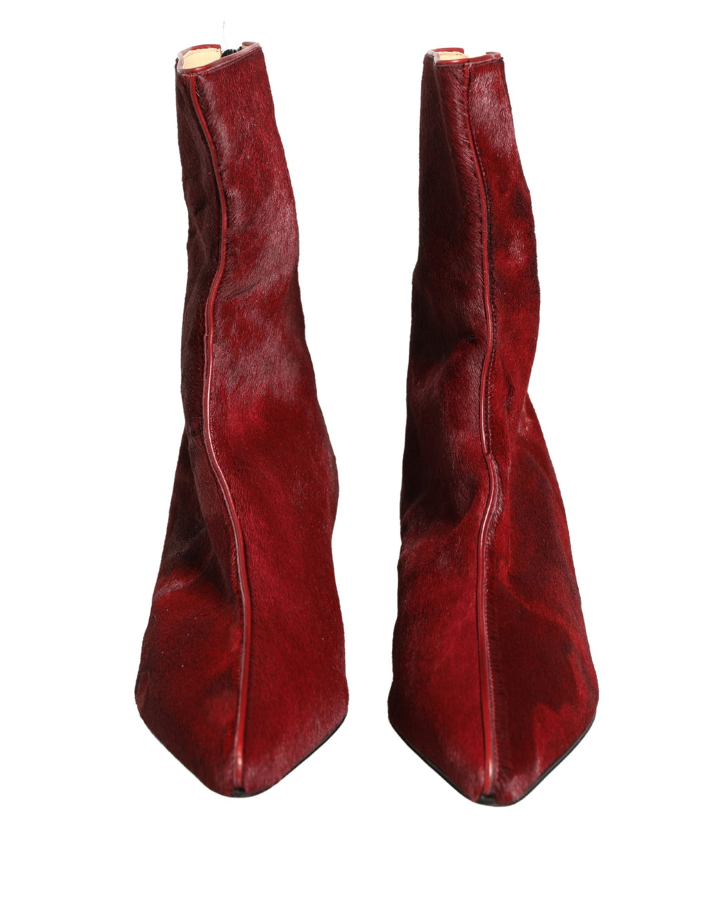 Burgundy Mid Calf Boots Shoes