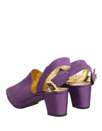 Purple Suede Sandals Shoes