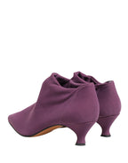 Shoes Purple Suede Ankle Boots Shoes
