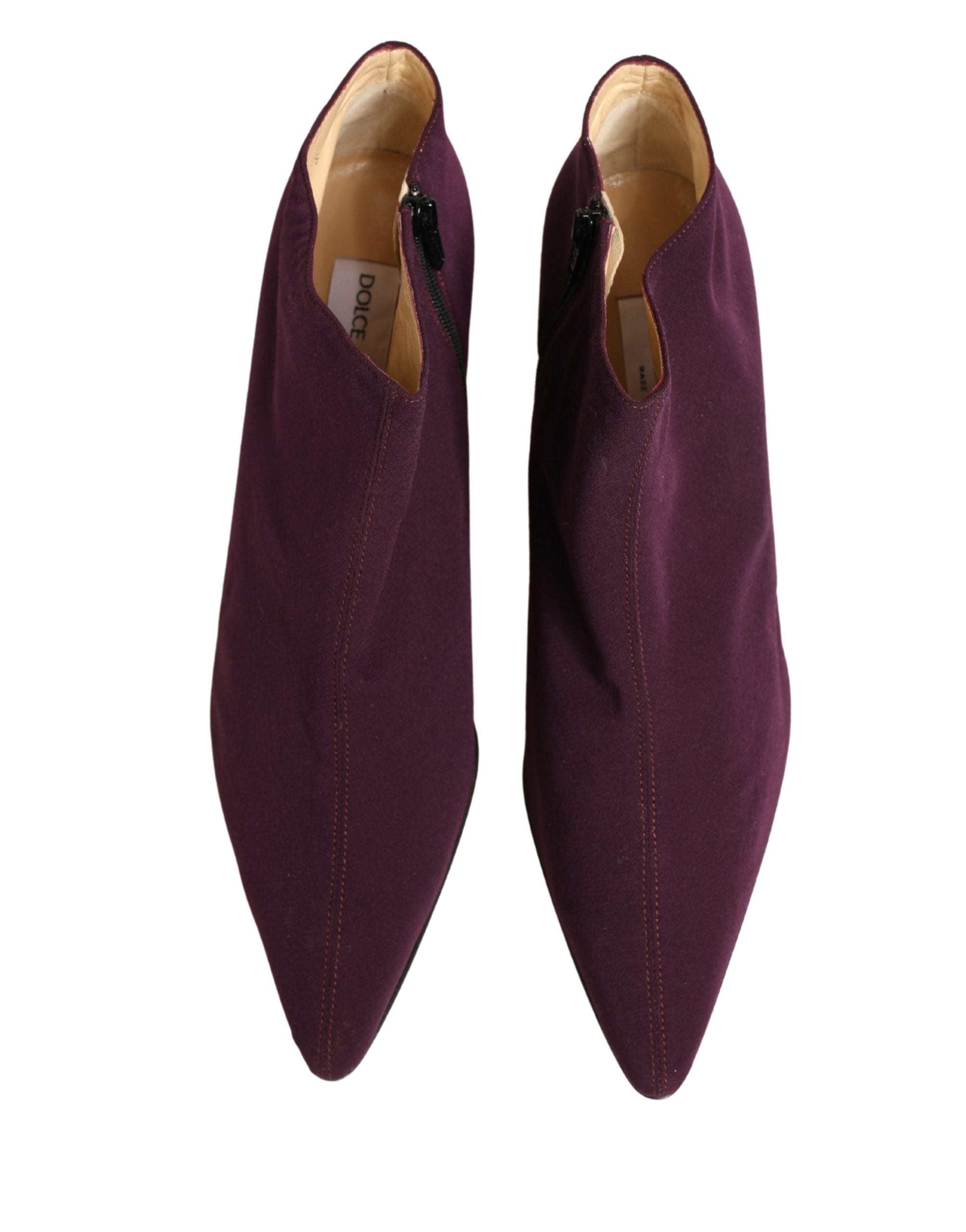 Purple Suede AnkleBoots Shoes