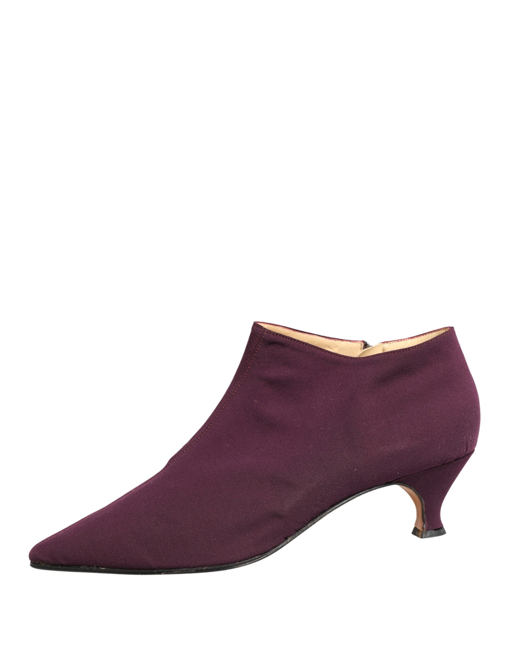 Purple Suede AnkleBoots Shoes