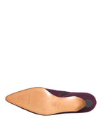 Purple Suede AnkleBoots Shoes