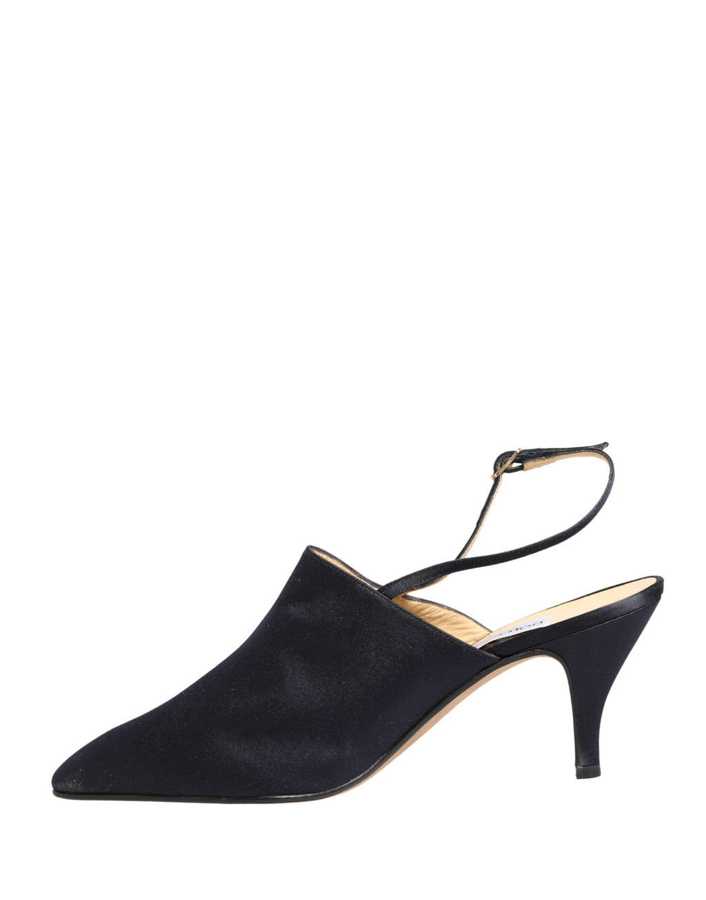 Black Suede Heels Slingbacks Shoes