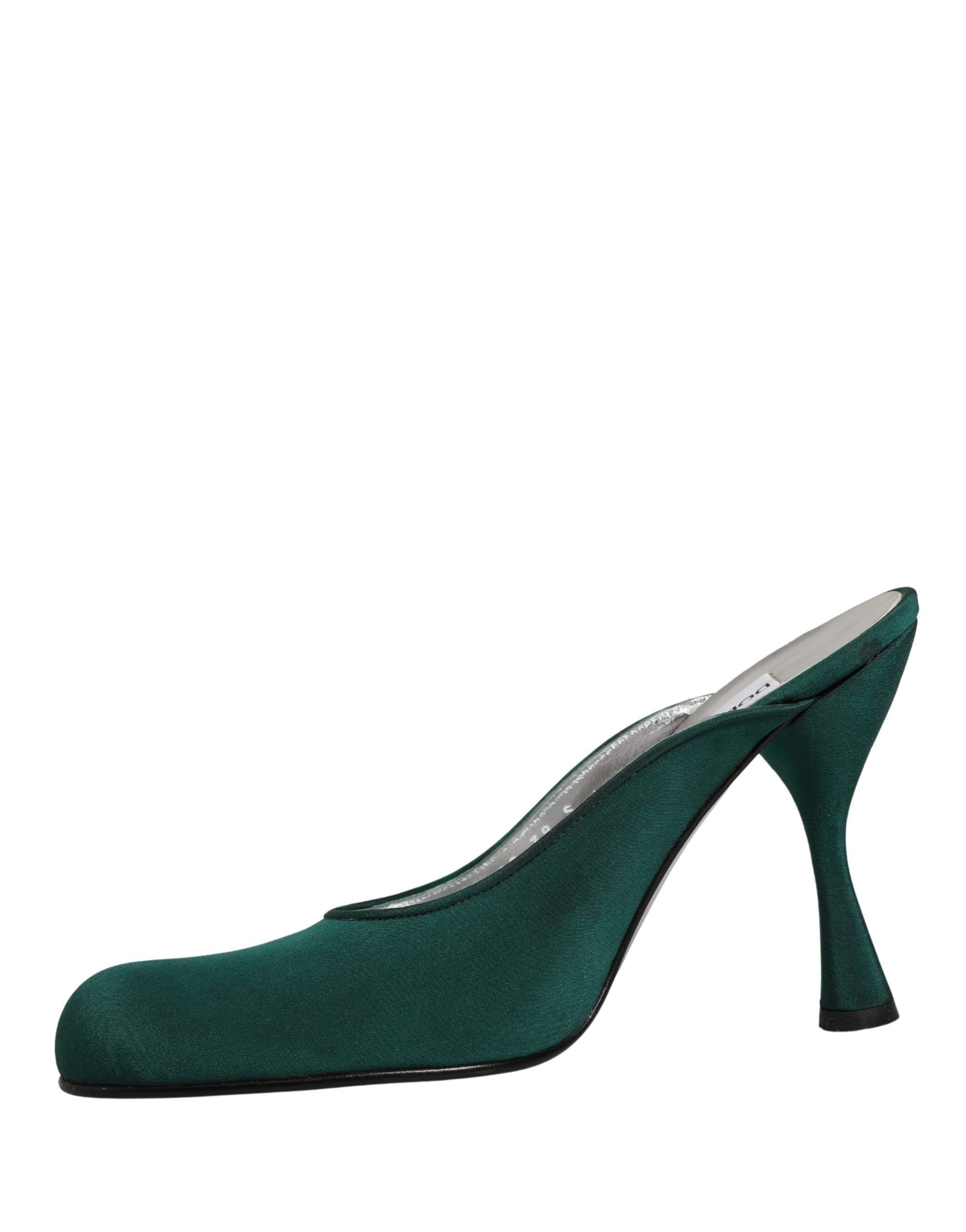 Green Suede Leather High Heel Pumps Shoes
