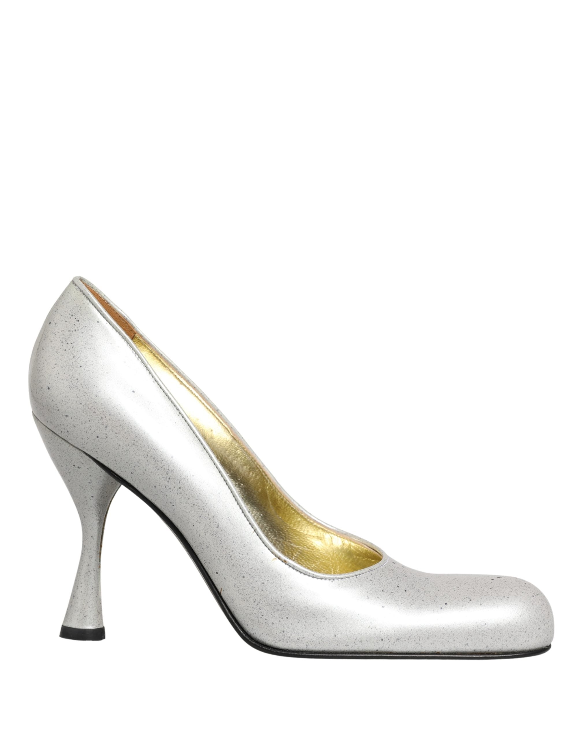 White Leather High Heels Women Pumps Shoes