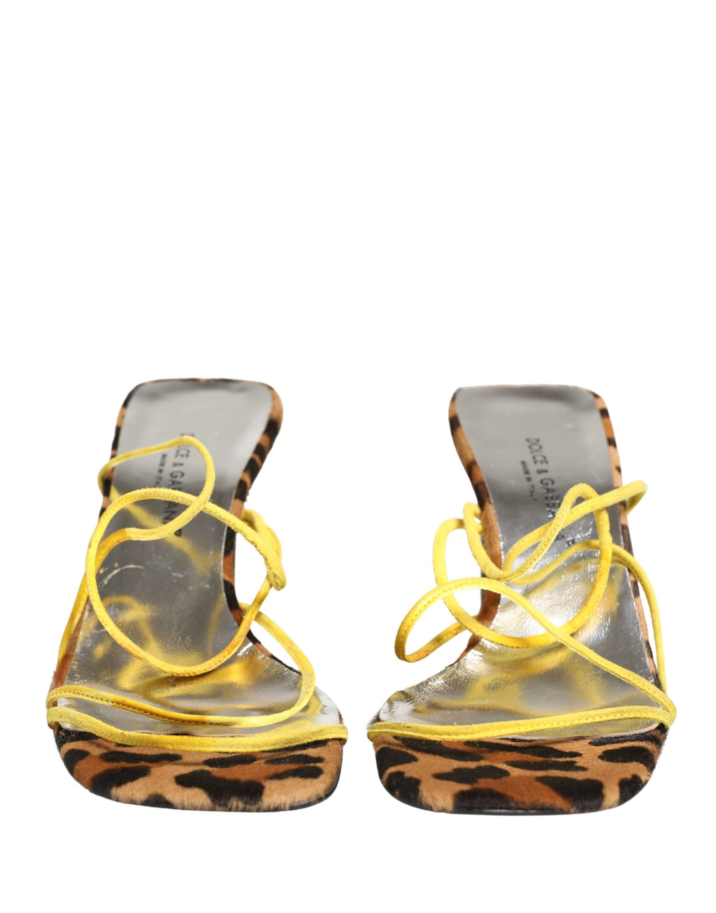 Multicolor Leather Block Heels Sandals Shoes