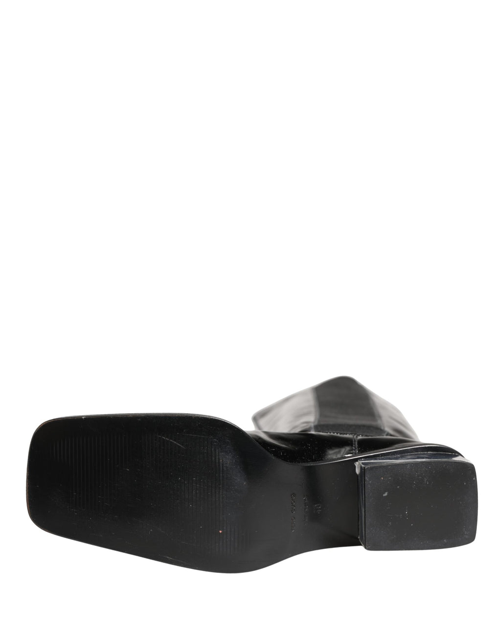 Black Patent Leather Knee High Boots Shoes