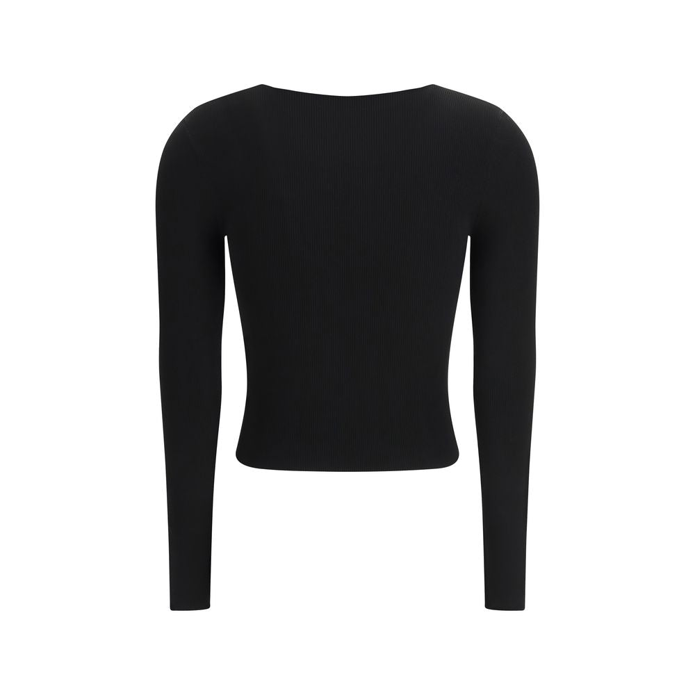 Black Cotton Sweatshirt