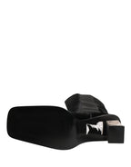 White Black Leather Knee High Boots Shoes