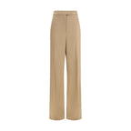 Beige Silk Dress Pants