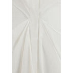 White Cotton Casual Dress