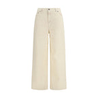 Bicolor Cotton Relaxed Fit Jeans